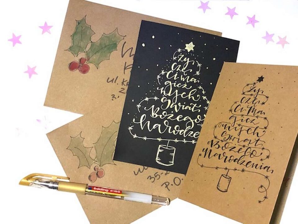 lettering kartka świąteczna5