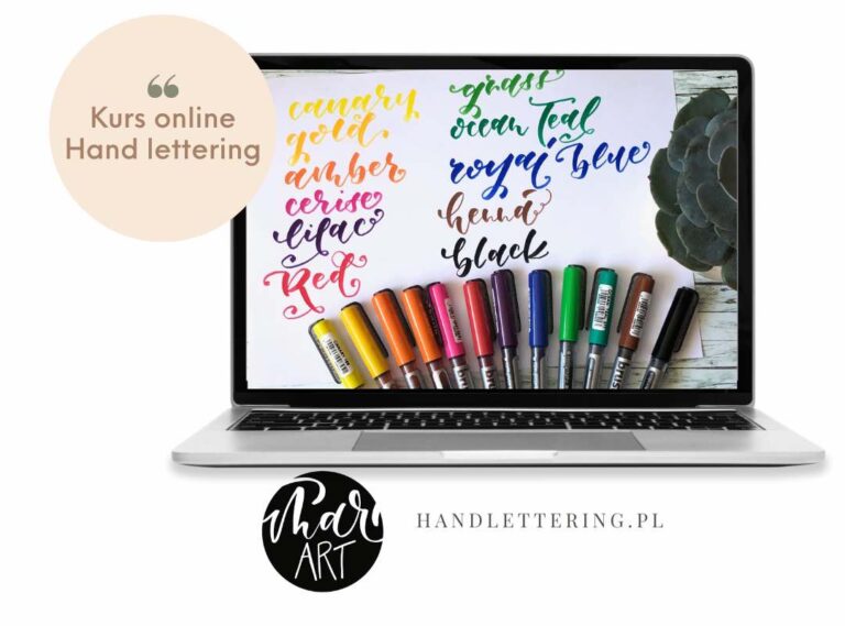 Hand Lettering- kurs online - Hand lettering