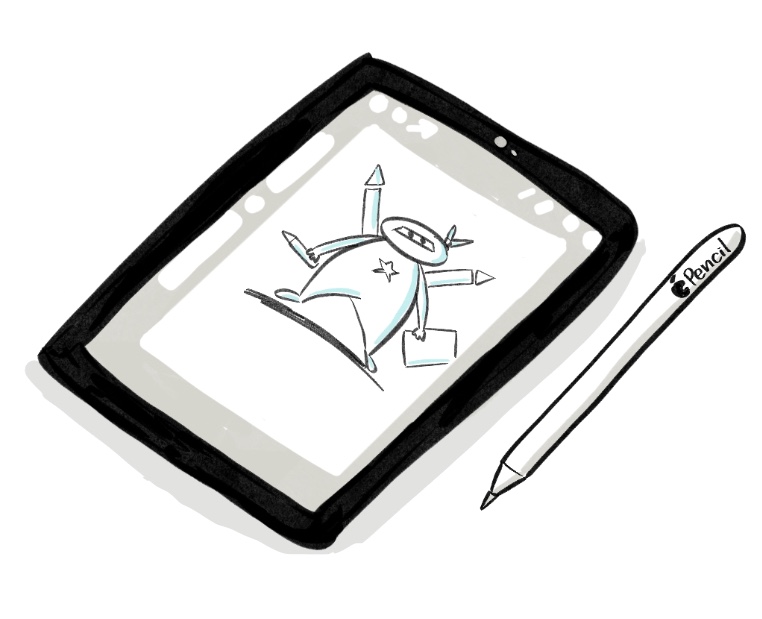 notatki wizualne w Procreate