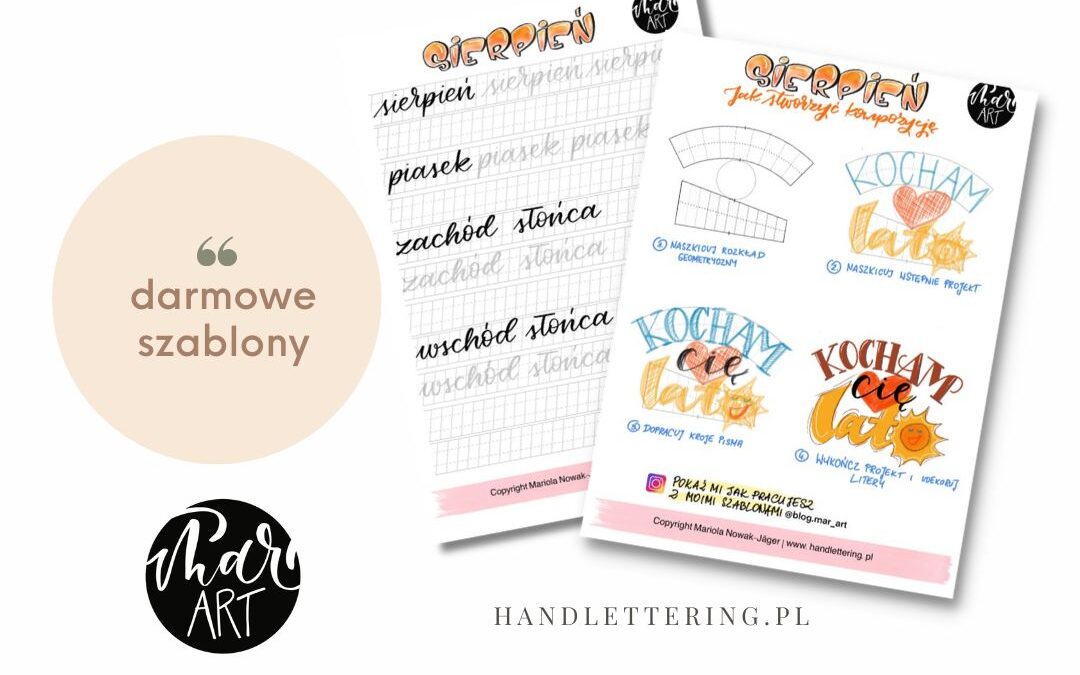 wakacyjny lettering
