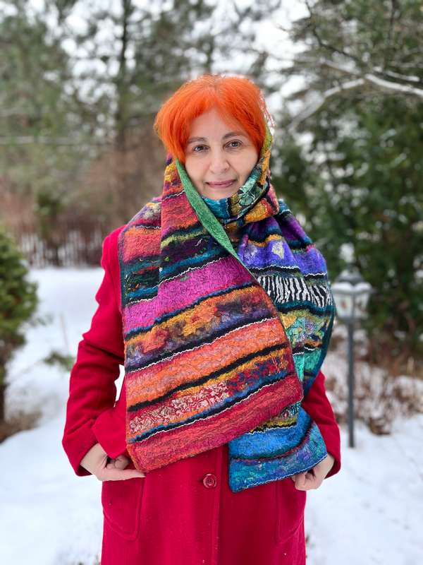 Sunduk filcowanie szale warsztaty