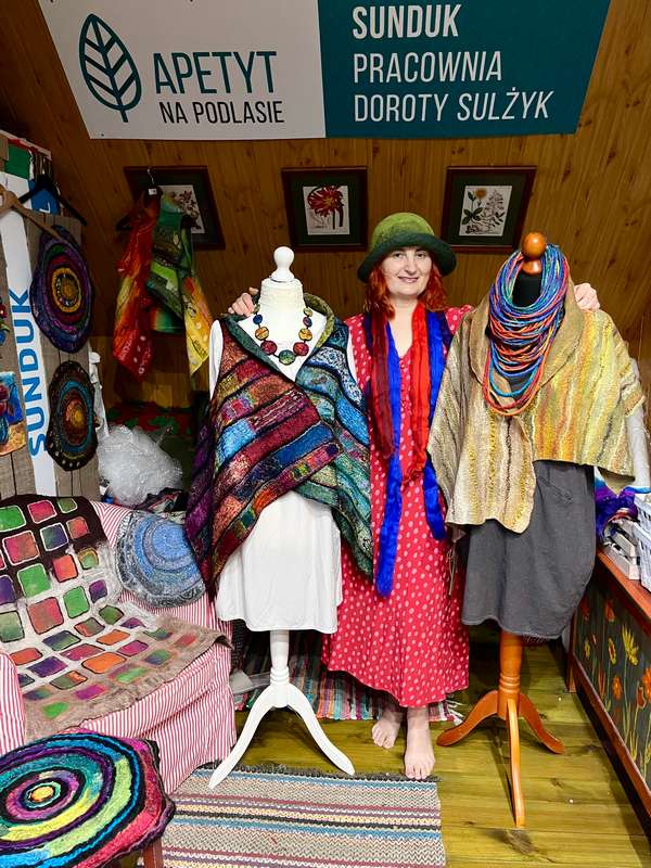 Sunduk filcowanie szale warsztaty