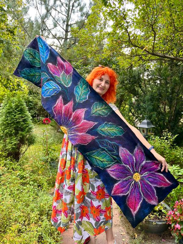 Sunduk filcowanie szale warsztaty