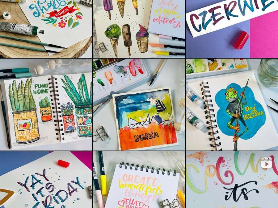 lettering cytaty motywacyjne