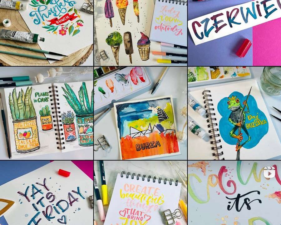 lettering cytaty motywacyjne