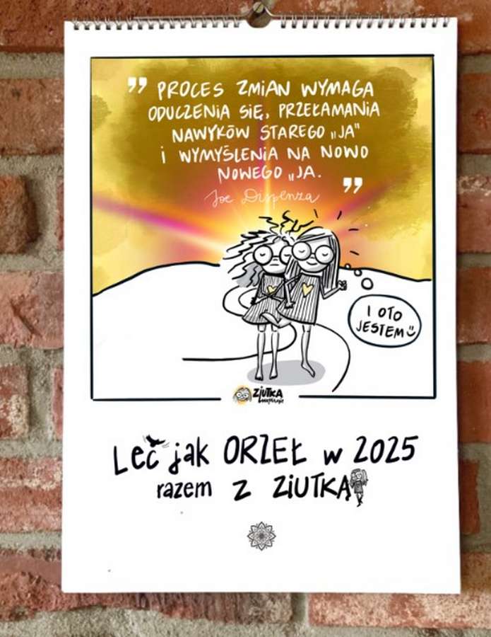 ziutka inspiruje prezent kalandarz ścienny