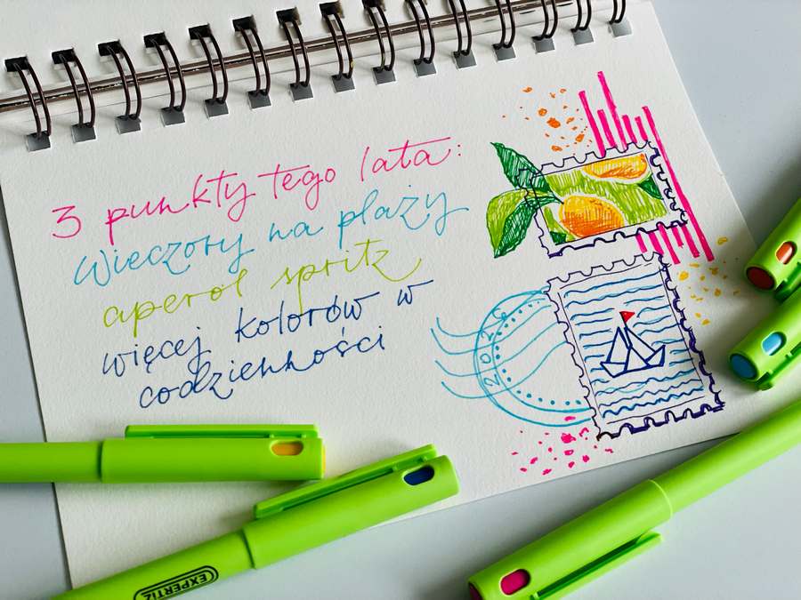 letteringowe podsumowanie lata